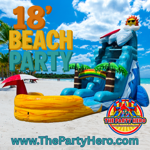 18' Beach Party Waterslide
